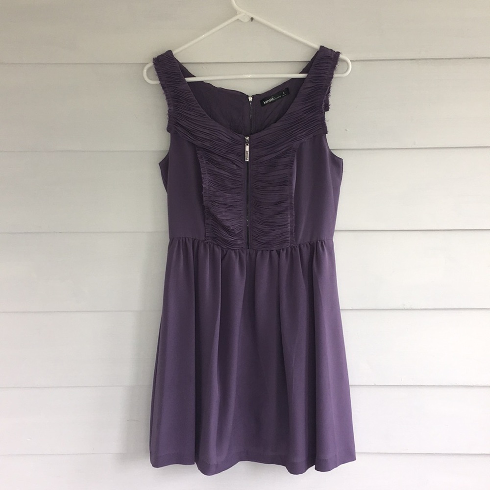 Kensie Double zipper formal dress.